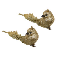 СНОУ БУМ Птицы на прищепке 2 шт, 3,5x13 см, пластик, 26-430