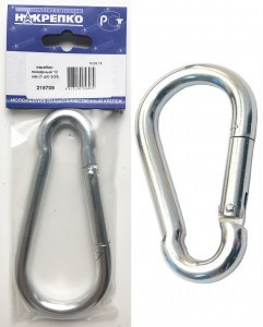 Карабин пожарный 12мм (1 шт BL) (цена за шт) НАКРЕПКО 218709