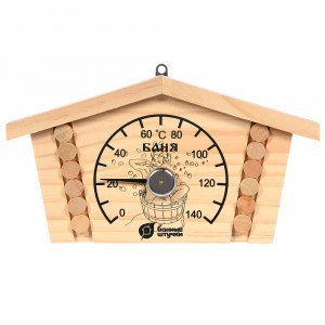 Термометр для бани и сауны "Избушка" 23х12,5х2,5см,18014 Банные штучеи