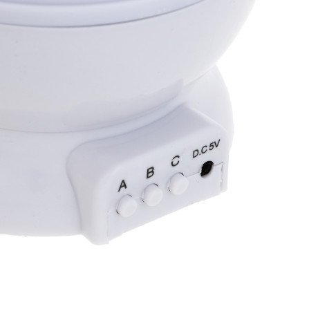 Светильник-проектор "Звездное небо", 13.3х11.5см, 4LED, шампань/мульти, 3 реж., DС5V/1.5V, USB/4хААА