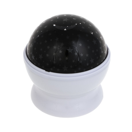 Светильник-проектор "Звездное небо", 13.3х11.5см, 4LED, шампань/мульти, 3 реж., DС5V/1.5V, USB/4хААА