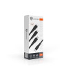 BY Кабель для зарядки 3 в 1 Классика iP/Micro USB/Type-C, 1м, 3A, черный