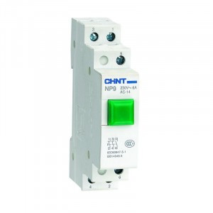 CHINT кнопка модульная NP9-10/1 без подсветки, 1НО, зеленая (R) 584052