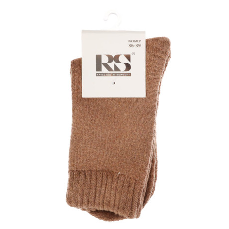 Носки женские махровые "полушерсть", 65% полушерсть, 15% акрил, 10% спандекс, 10% эластан, р. 36-39