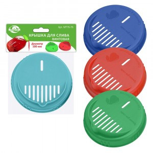 Крышка д/слива винтовая, d=100мм (кратность 12шт!!!) цена за шт, пластик МТ76-76 Мультидом