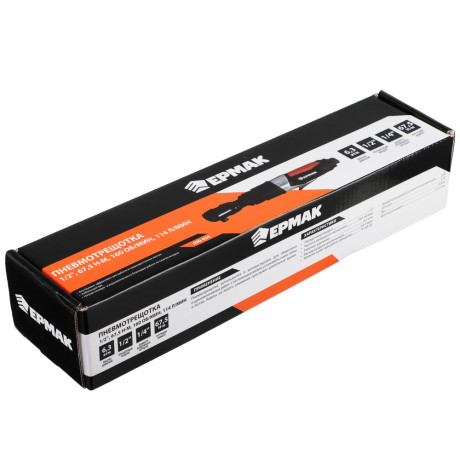 ЕРМАК Пневмотрещотка 1/2'', 67,5Н/м, 160 об./мин, 114 Л/м