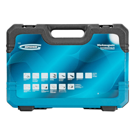 Набор инструментов, 1/4", 1/2", CrV, 120 зубьев, 78 предметов Gross