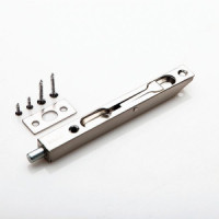 Ригель шпингалет торцевой РЕНЦ 140 мм, никель матовый  INR 140 SN