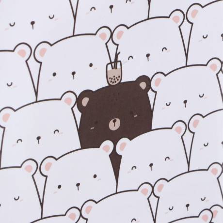 Пакет подарочный бумажный, M 18x24x7 см, милота, 128 гр, 4 дизайна