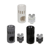 LADECOR Ароманабор лампа и масло, 3штx10мл, с ароматами, (Lavender&amp;vanilla/Lime&amp;basil/Dry wood)