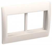 Рамка и суппорт для К.К. &quot;Праймер&quot; на 4 модуля, 75мм белый IEK