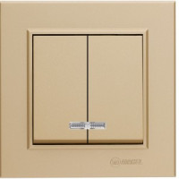 Makel Karea выкл. СУ 2 кл. латунь (инд.) 56057023