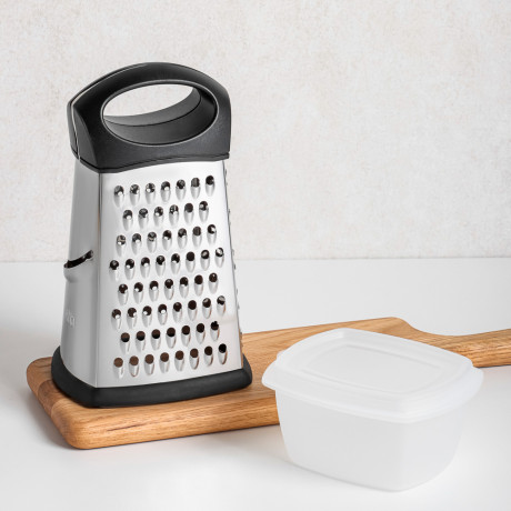 VETTA Терка 4-х сторонняя с контейнером 23см, нерж. сталь, FG0426-9SB