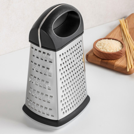 VETTA Терка 4-х сторонняя с контейнером 23см, нерж. сталь, FG0426-9SB