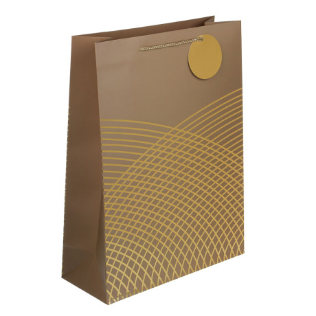 Пакет тм Fntastic подарочный, с шильдиком, XXL 40x30x12см, тиснение, бумага, арт.15, 3 дизайна