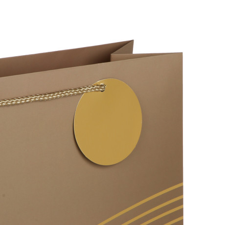 Пакет тм Fntastic подарочный, с шильдиком, XXL 40x30x12см, тиснение, бумага, арт.15, 3 дизайна