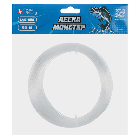 AZOR FISHING Леска Монстер, 1,4 мм, 50м