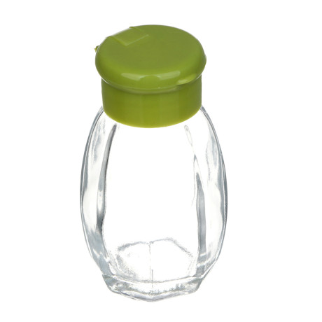 Солонка, стекло, пластик, 3,3х7,3см