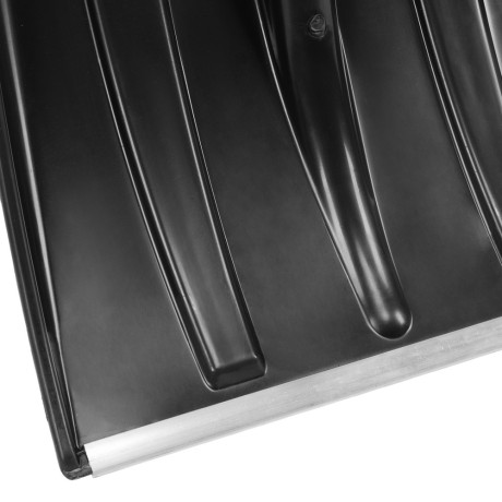 Лопата для уборки снега пластиковая, 380х350х1370 мм, деревянный черенок