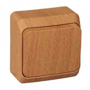 Systeme Electric Этюд выкл. ОУ 1 кл. темн. бук (пл.осн.) BA10-001T (25!)