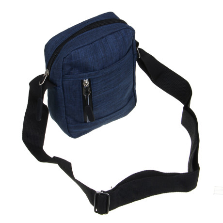 ЮL Глео Сумка мужская на длинном ремне, полиэстер, синий, МП-4