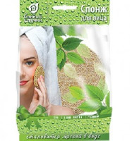 Спонж для лица, люфа, Овал 6*6см, 40143 Банные штучки