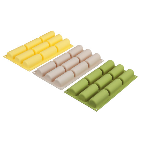VETTA Форма для выпечки 9 ячеек 29,5х17х3,5см "Сырки", силикон, 3 цвета