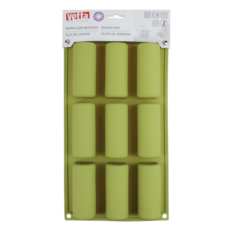 VETTA Форма для выпечки 9 ячеек 29,5х17х3,5см "Сырки", силикон, 3 цвета
