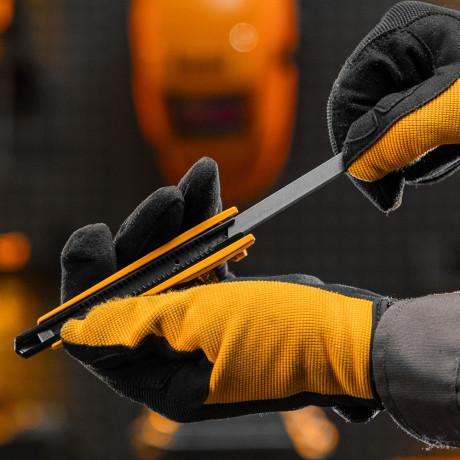 Лезвия, 9 мм, сталь SK5 - 0,4 мм, 10 штук Denzel