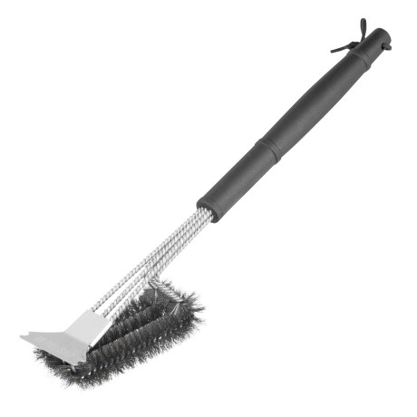 Щетка для чистки гриля 46,5 см, 2 в 1 (щетка, скребок) Camping Palisad