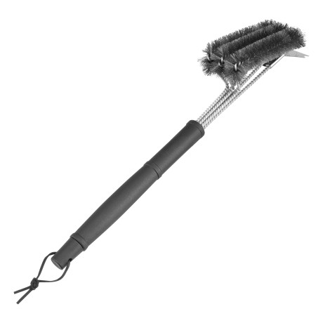 Щетка для чистки гриля 46,5 см, 2 в 1 (щетка, скребок) Camping Palisad