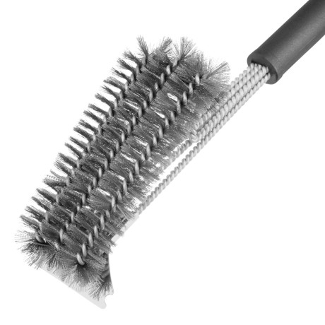 Щетка для чистки гриля 46,5 см, 2 в 1 (щетка, скребок) Camping Palisad