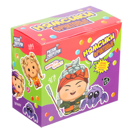 BY Русские Супергерои Драже фруктовое с игрушкой (фигурка насекомое) 2 гр.