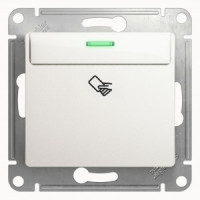 Systeme Electric GLOSSA мех. карточного выкл. СУ 1 кл. перламутр (пл.осн.) GSL000669 (+) (20!)
