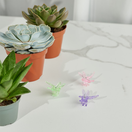 INBLOOM Набор зажимов для растений Стрекоза, 10шт, пластик