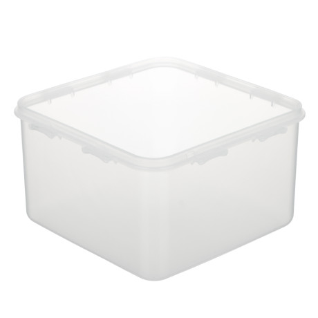 Контейнер герметичный для СВЧ с защелками тм Good&good, квадратный 1,25л, пластик