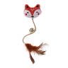 Игрушка для кошек тм VETTA, лисичка с пером, п/э, 25см