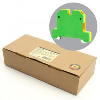 STEKKER Зажим наборный ЗНИ (винтовой) 4 мм2 (JXB 4) желтый, зеленый (уп.50 шт, цена/шт) 49487 93