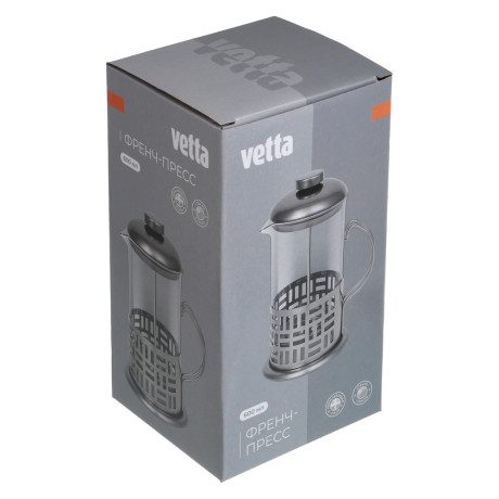 VETTA Френч-пресс 600мл нерж.сталь, стекло