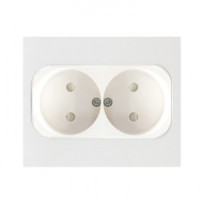 EKF Стокгольм роз. СУ 2 мест. 10А (шторки) белая автоклеммы (корпус PC) EXR10-102-10