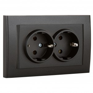 OVIVO роз. СУ 2 мест. (земля) MINA черный металлик, 401-170300-907