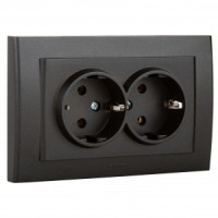 OVIVO роз. СУ 2 мест. (земля) MINA черный металлик, 401-170300-907