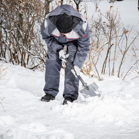 Лопата универсальная алюминиевая, 205 х 280 х 640 мм, пластиковый черенок, Сибртех