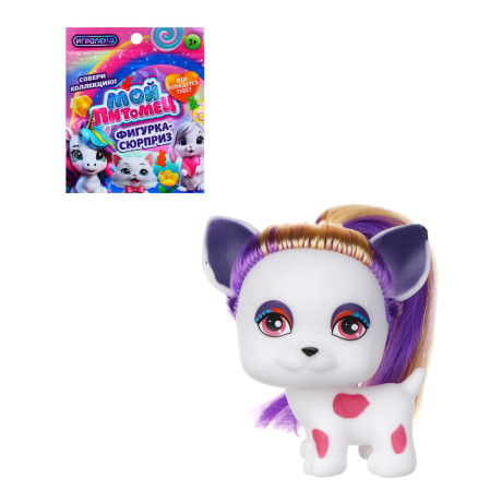 ИГРОЛЕНД Игрушка-сюрприз "Кудряшик" в пакете, PVC, 14x12см