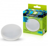 Ergolux GX53 св/д 12W(1140lm) 4000K 4K матовая 74x28 LED-GX53-12W-GX53-4K