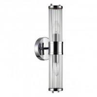 ODEON LIGHT 4945/2W DROPS ODL22 603 хром/прозр/стекло Бра с выкл. E14 1x40W IP44 KEPA