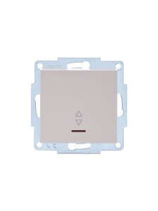 Lezard VESNA мех. выкл. СУ 1 кл. 10А (проход) (инд) крем (корп. ABS)   742-0388-114
