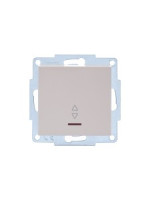 Lezard VESNA мех. выкл. СУ 1 кл. 10А (проход) (инд) крем (корп. ABS)   742-0388-114