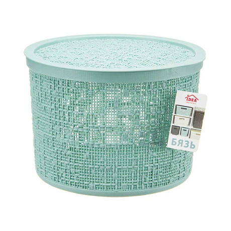 Коробка БЯЗЬ с крышкой D22 4,5л Морская ВолнаМ2329