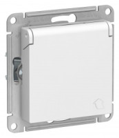 Systeme Electric AtlasDesign мех. роз. СУ 1 мест. бел. Antibact. земля, штор., крыш) ATN000146 (15!)